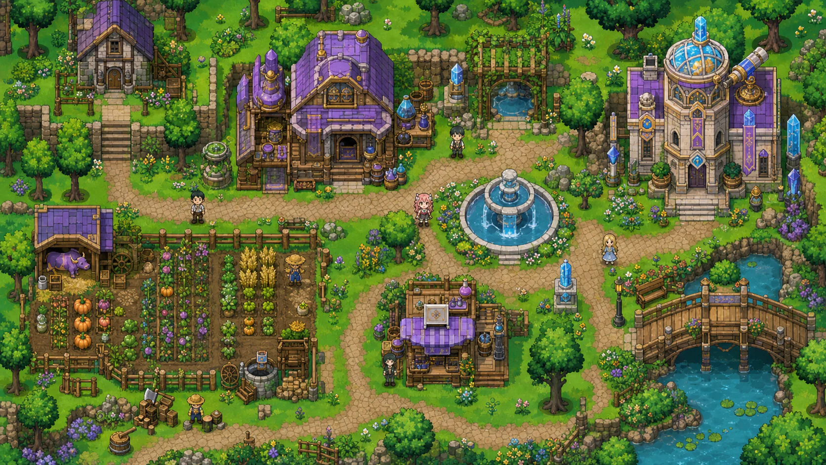 A Miniwo world built from collected stories