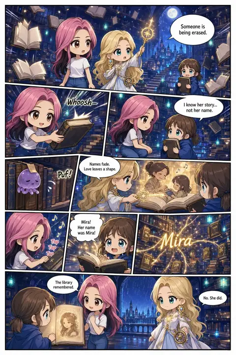 The Library Of Lost Names Comic
